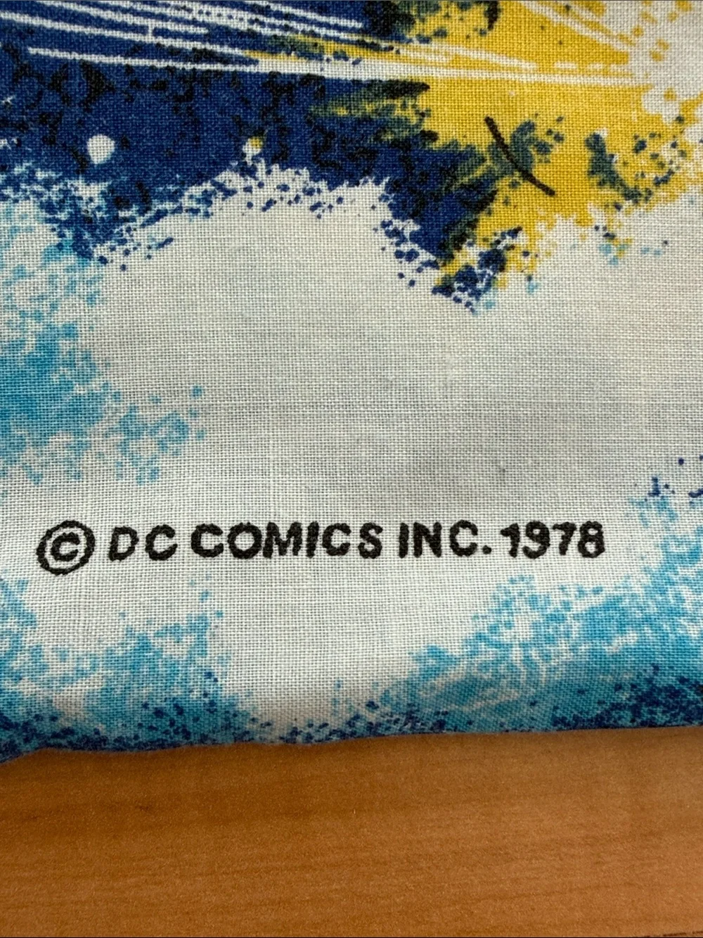 VINTAGE 1978 DC Comics Inc. Superman Bedding Standard Pillow Case